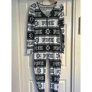 PINK Victoria's Secret One Piece Thermal Pajamas